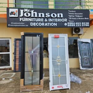 Turkish Full Glass Toilet Door 2 1/2ft by 7ft