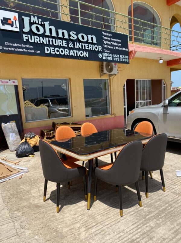 Italian Contemporary Dining Set (6S) - Image 5