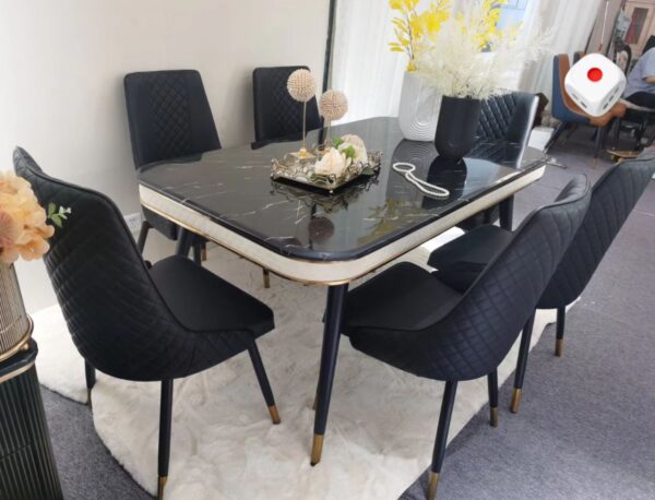 Italian Contemporary Dining Set (6S) - Image 2