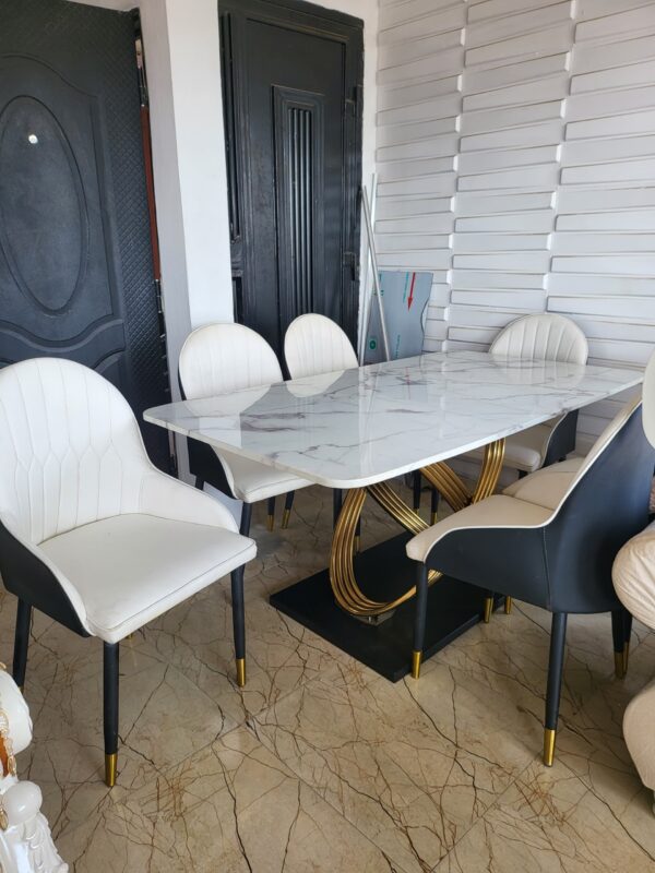 Italian Contemporary Dining Set (6S) - Image 4