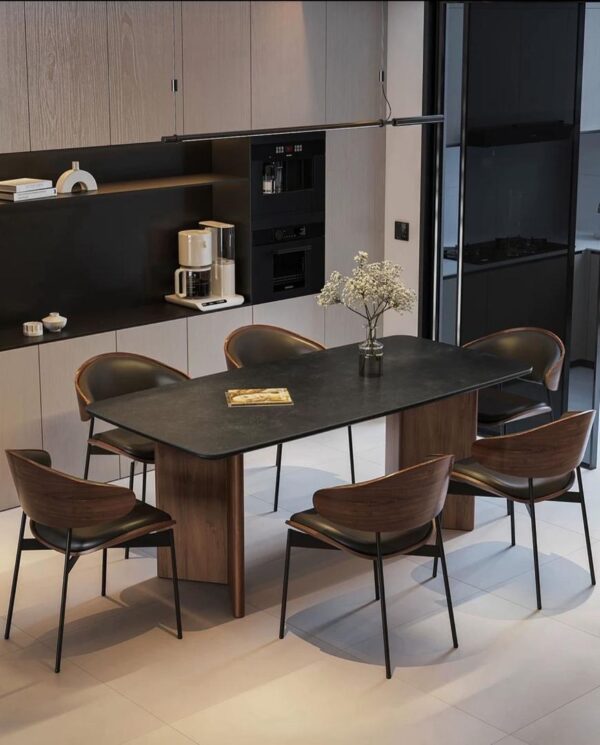 Italian Contemporary Dining Set (6S) - Image 3