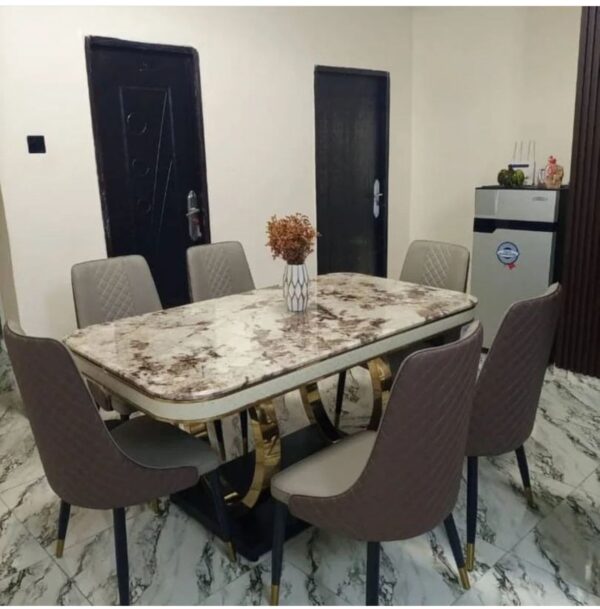 Italian Contemporary Dining Set (6S) - Image 3