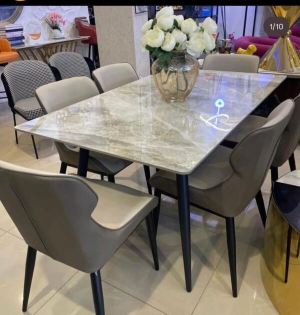 Italian Minimalist Dining Set (6S) - Image 4
