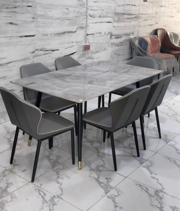 Italian Minimalist Dining Set (6S) - Image 3