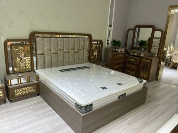 Turkish Exquisite Luxury Bed Set with Wardrobe