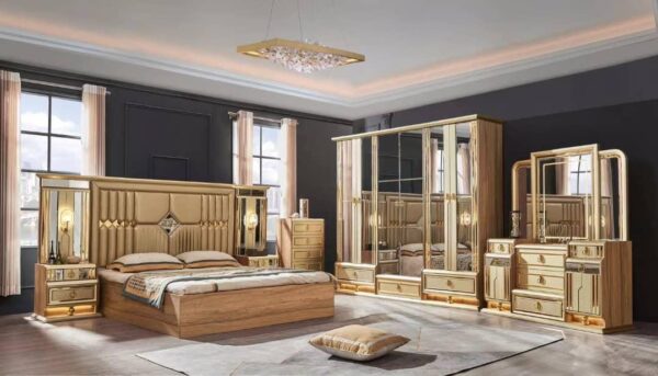 Turkish Exquisite Luxury Bed Set + Wardrobe