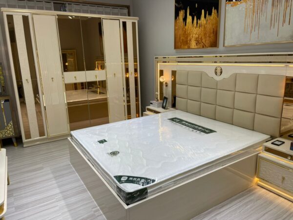 Turkish Luxury Modern Bed Set with Wardrobe