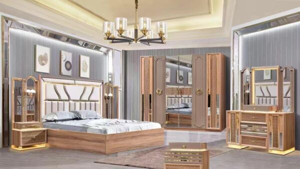 Turkish Luxury Modern Bed Set without Wardrobe
