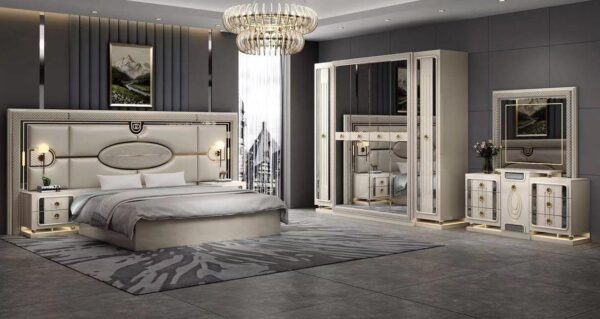 Turkish Luxury Modern Bed Set without Wardrobe