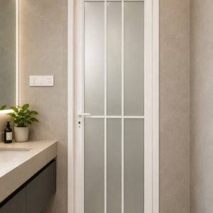 Turkish Full Glass Toilet Door 2 1/2ft by 7ft (0.75m by 2.1m)