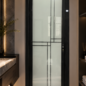 Turkish Full Glass Toilet Door 2 1/2ft by 7ft (0.75m by 2.1m)