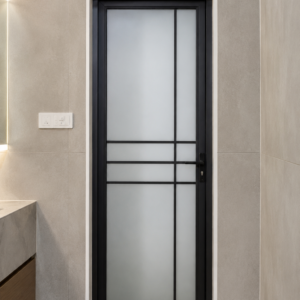 Turkish Full Glass Toilet Door 2 1/2ft by 7ft (0.75m by 2.1m)