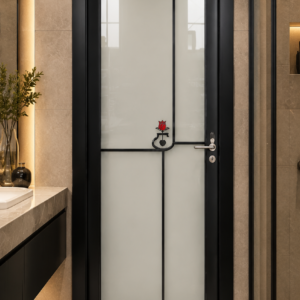 Turkish Full Glass Toilet Door 2 1/2ft by 7ft (0.75m by 2.1m)