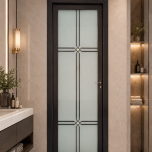 Turkish Full Glass Toilet Door 2 1/2ft by 7ft (0.75m by 2.1m)