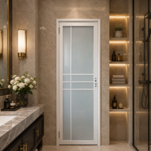 Turkish Full Glass Toilet Door 2 1/2ft by 7ft (0.75m by 2.1m)