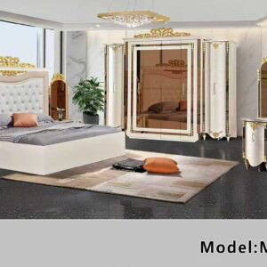 Turkish Luxury Modern Bed Set with Wardrobe