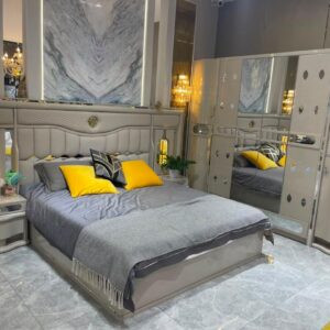 Turkish Luxury Modern Bed Set with Wardrobe