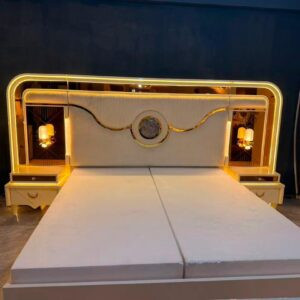 Turkish Luxury Modern Bed Set with Wardrobe